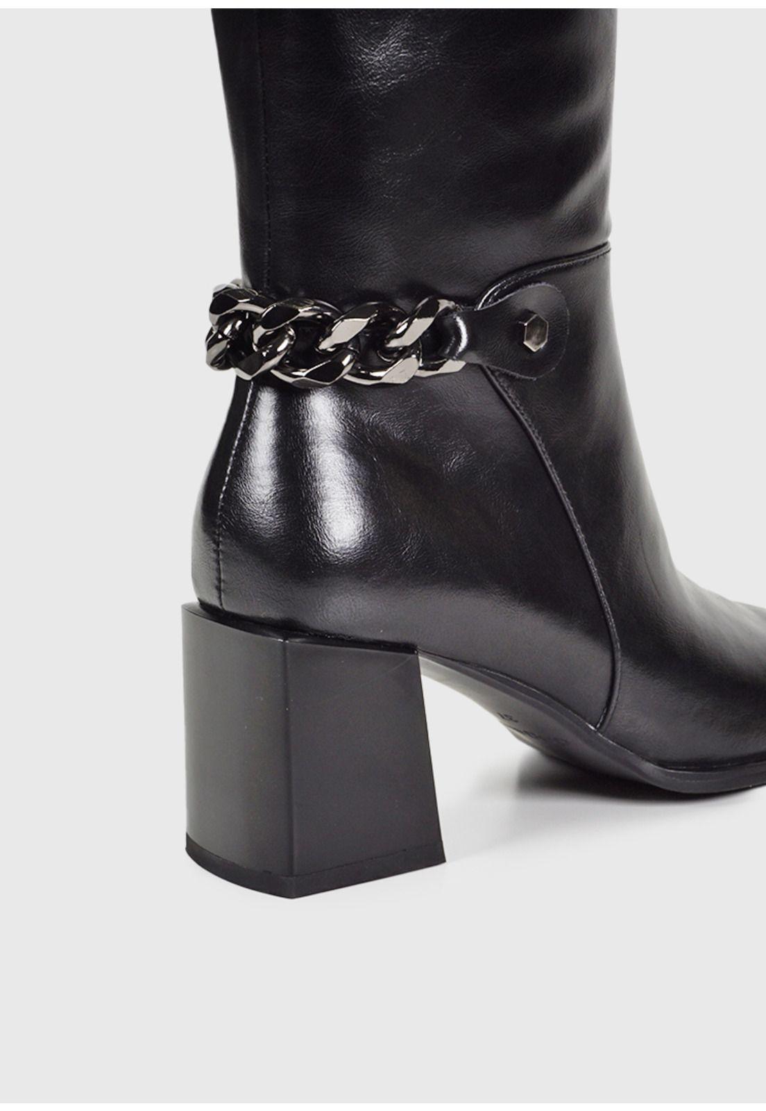 Bota Cuero Marigot Negro-7