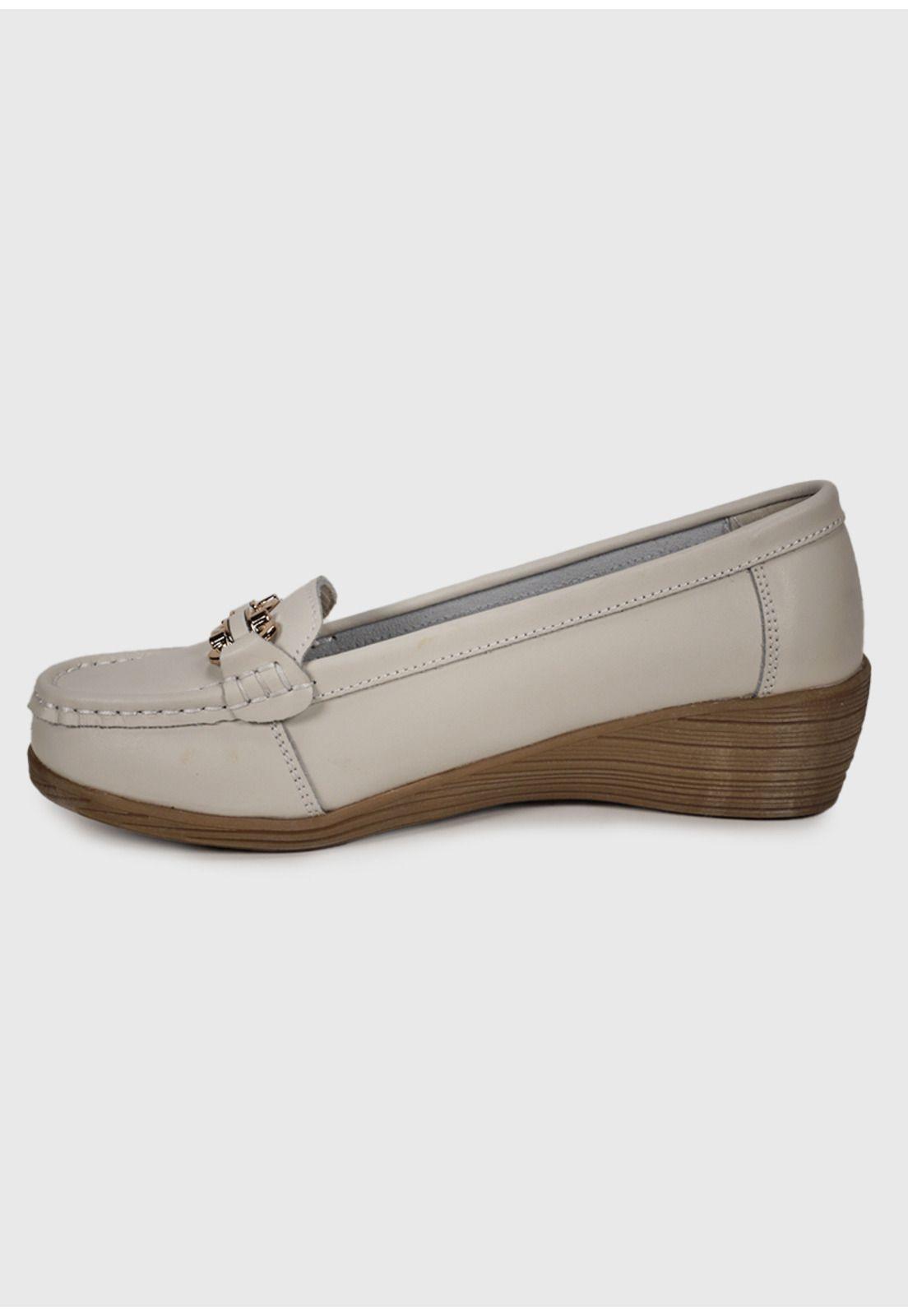 Mocasín Cuero Tanza Beige-5