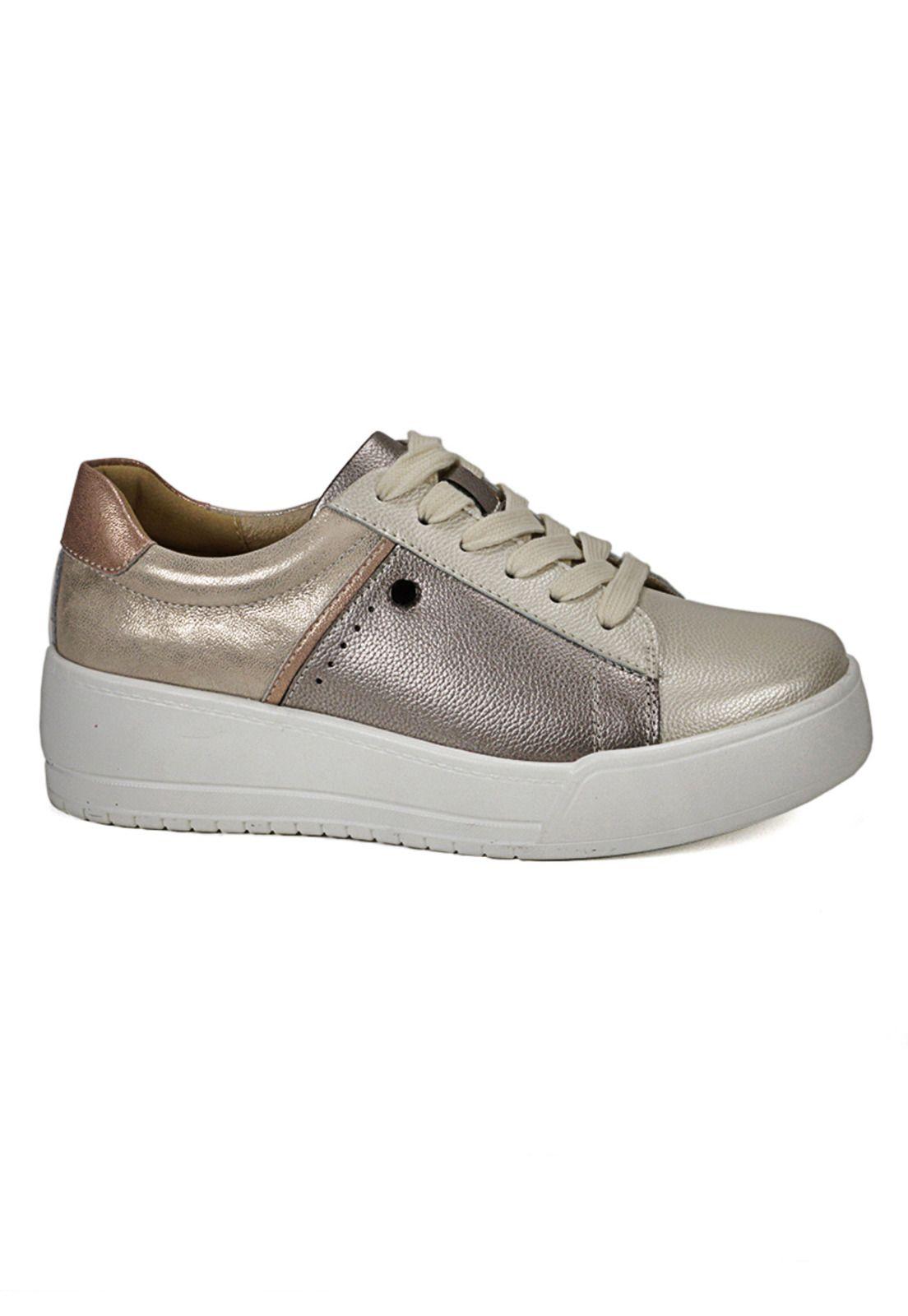 Zapatilla Cuero Bora Bronce-0
