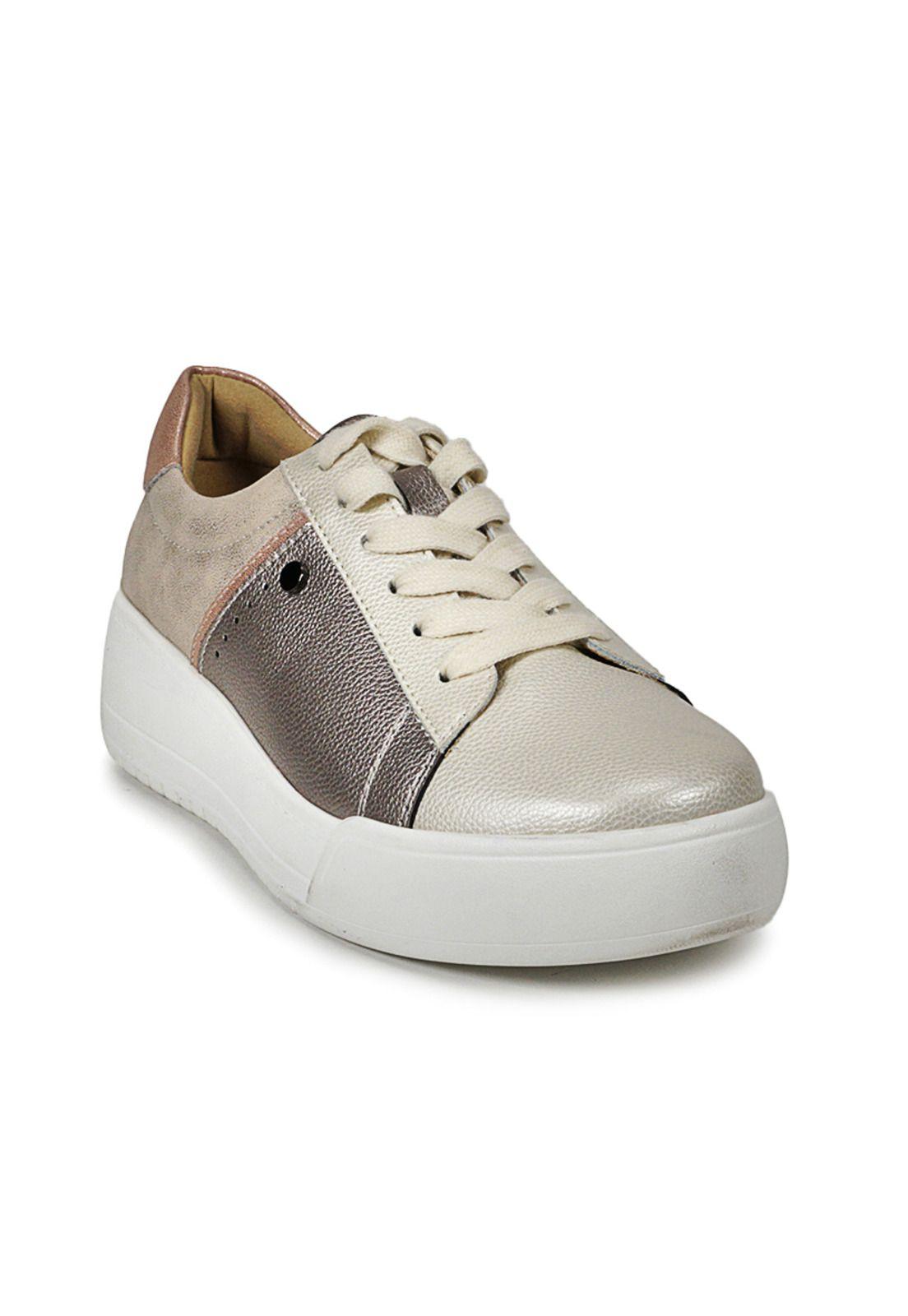 Zapatilla Cuero Bora Bronce-2
