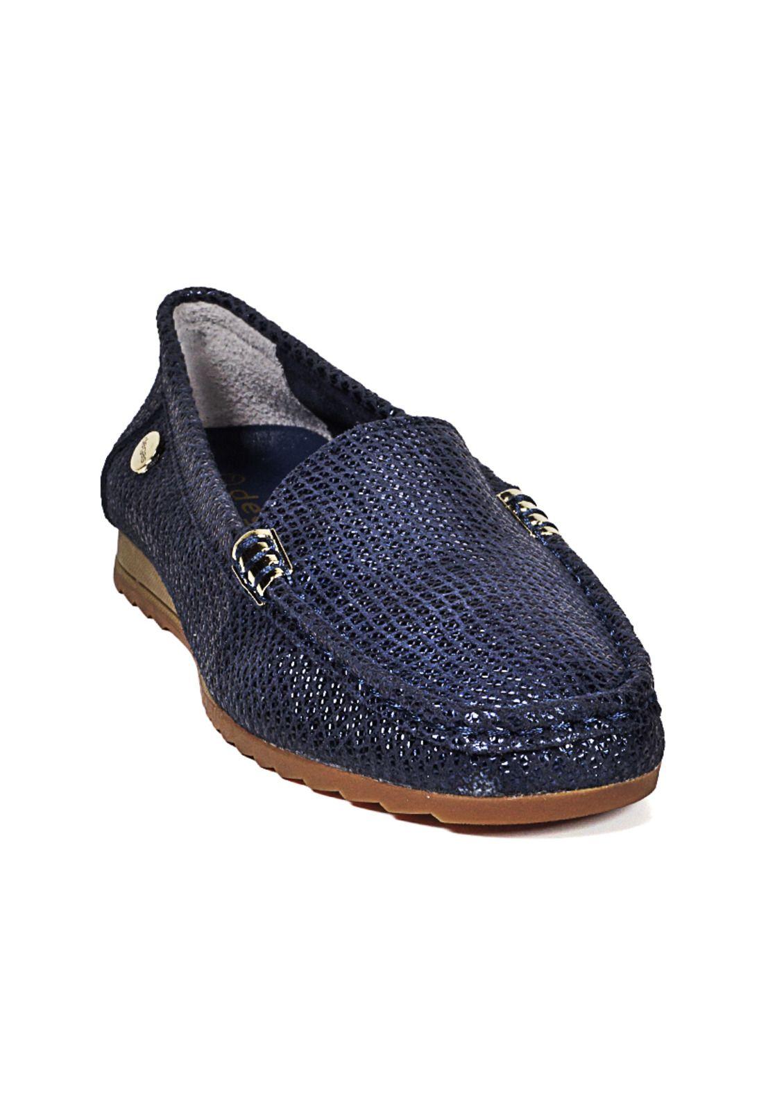 Mocasín Cuero Ethel Azul Snake-3