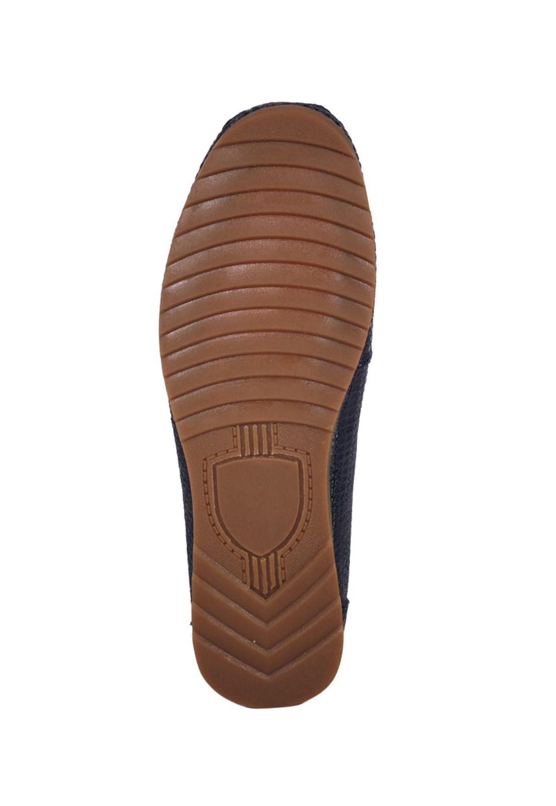 Mocasín Cuero Ethel Azul Snake-5