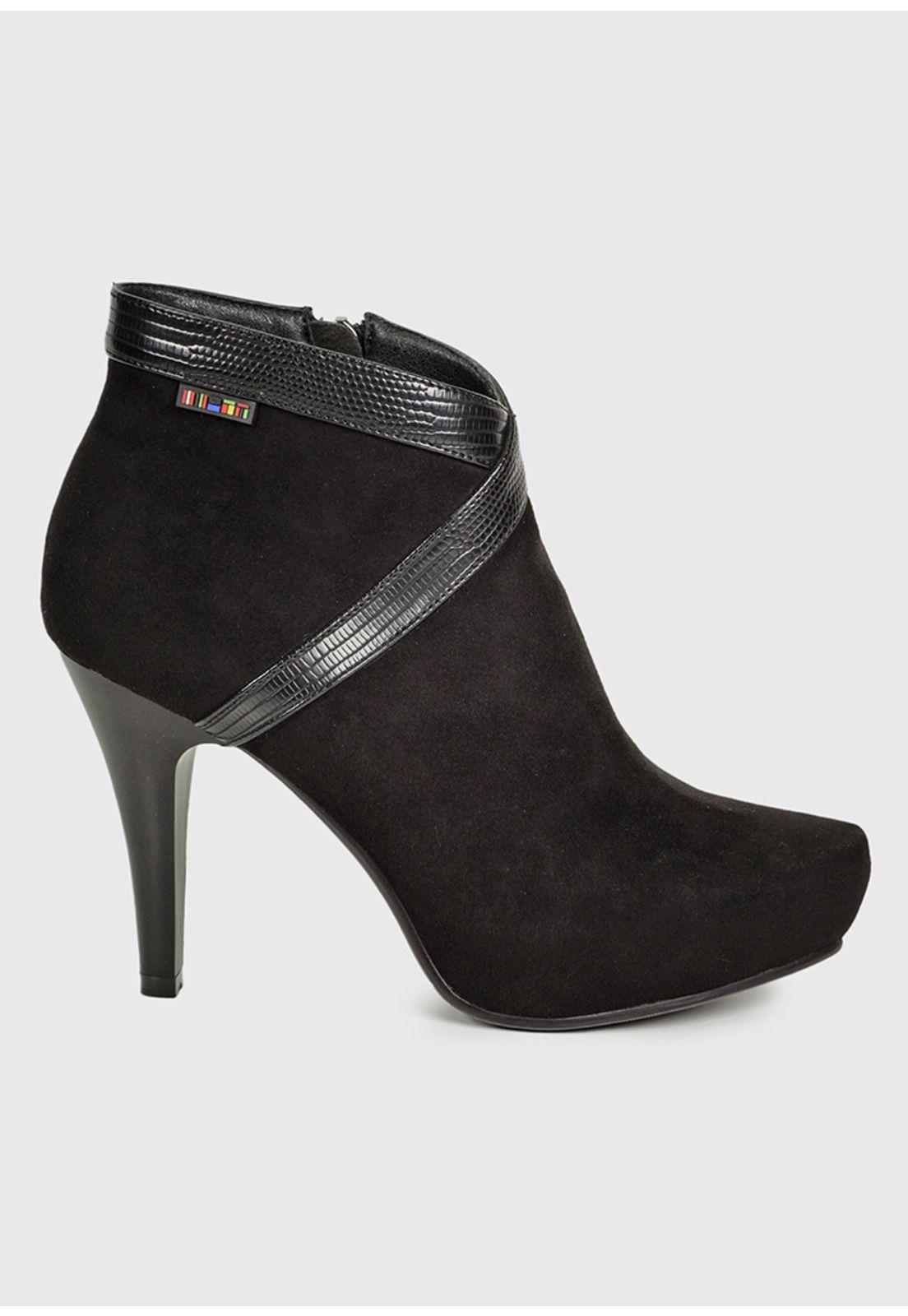 Botín Ileana Negro Suede-1