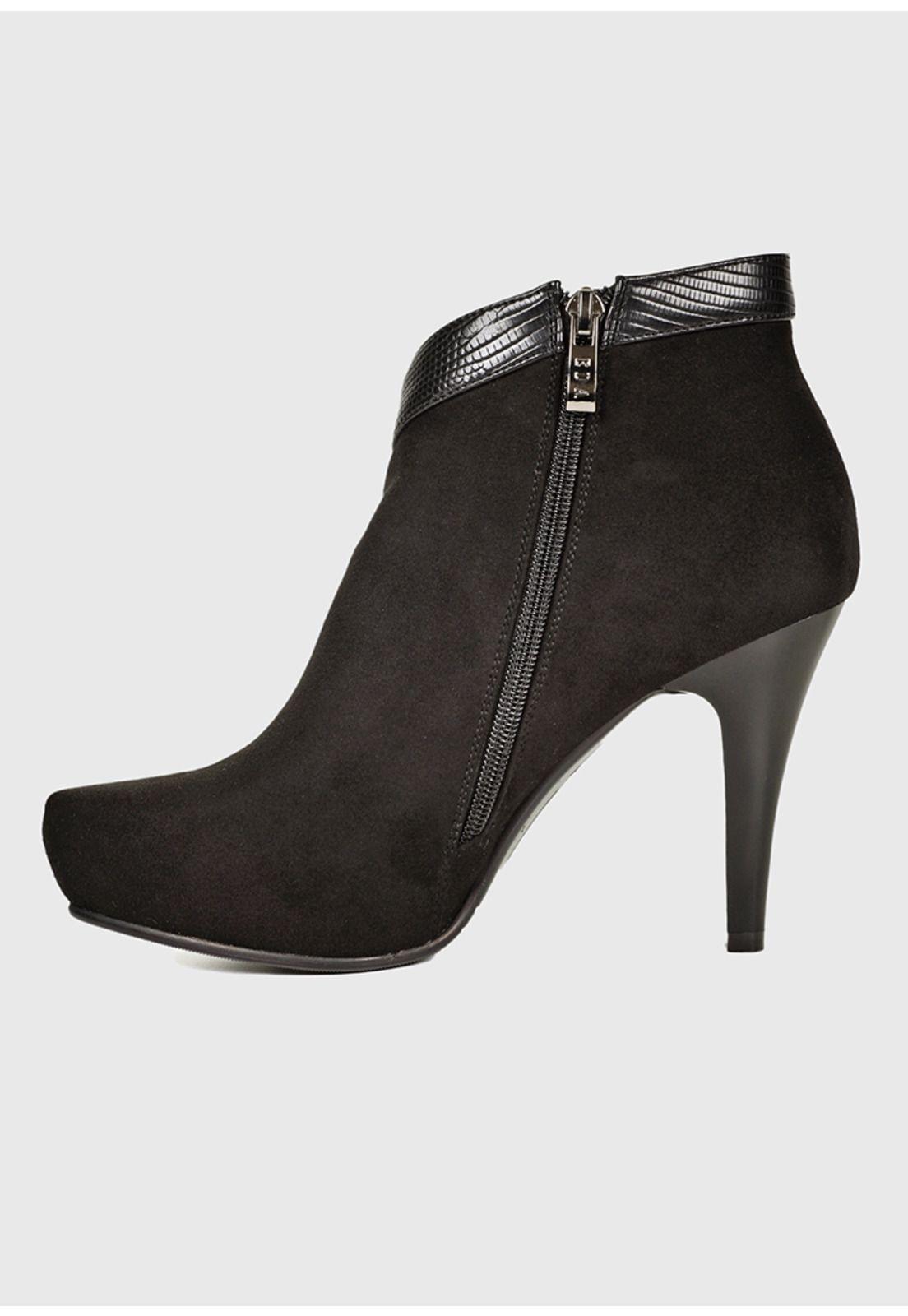 Botín Ileana Negro Suede-3
