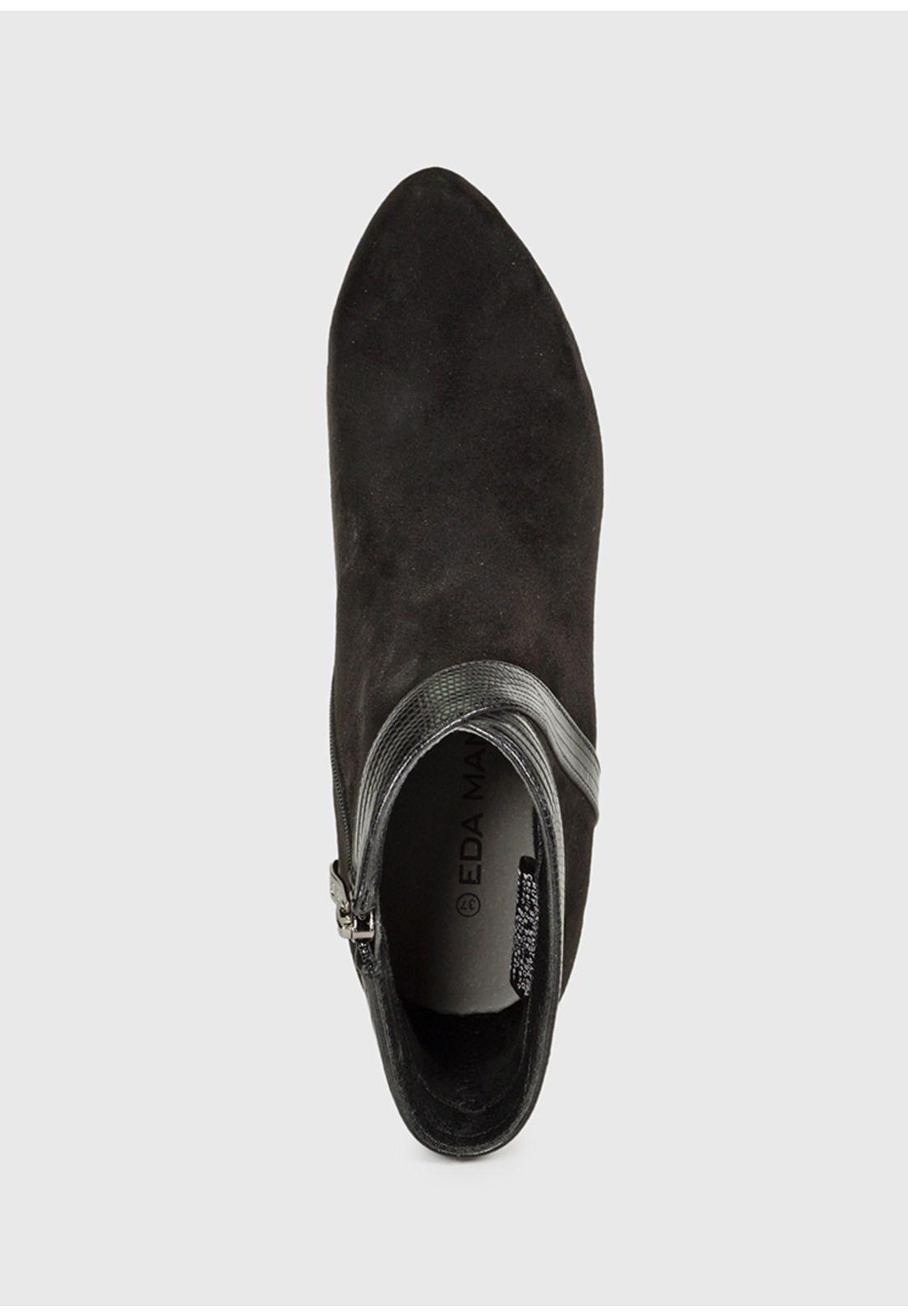 Botín Ileana Negro Suede-4