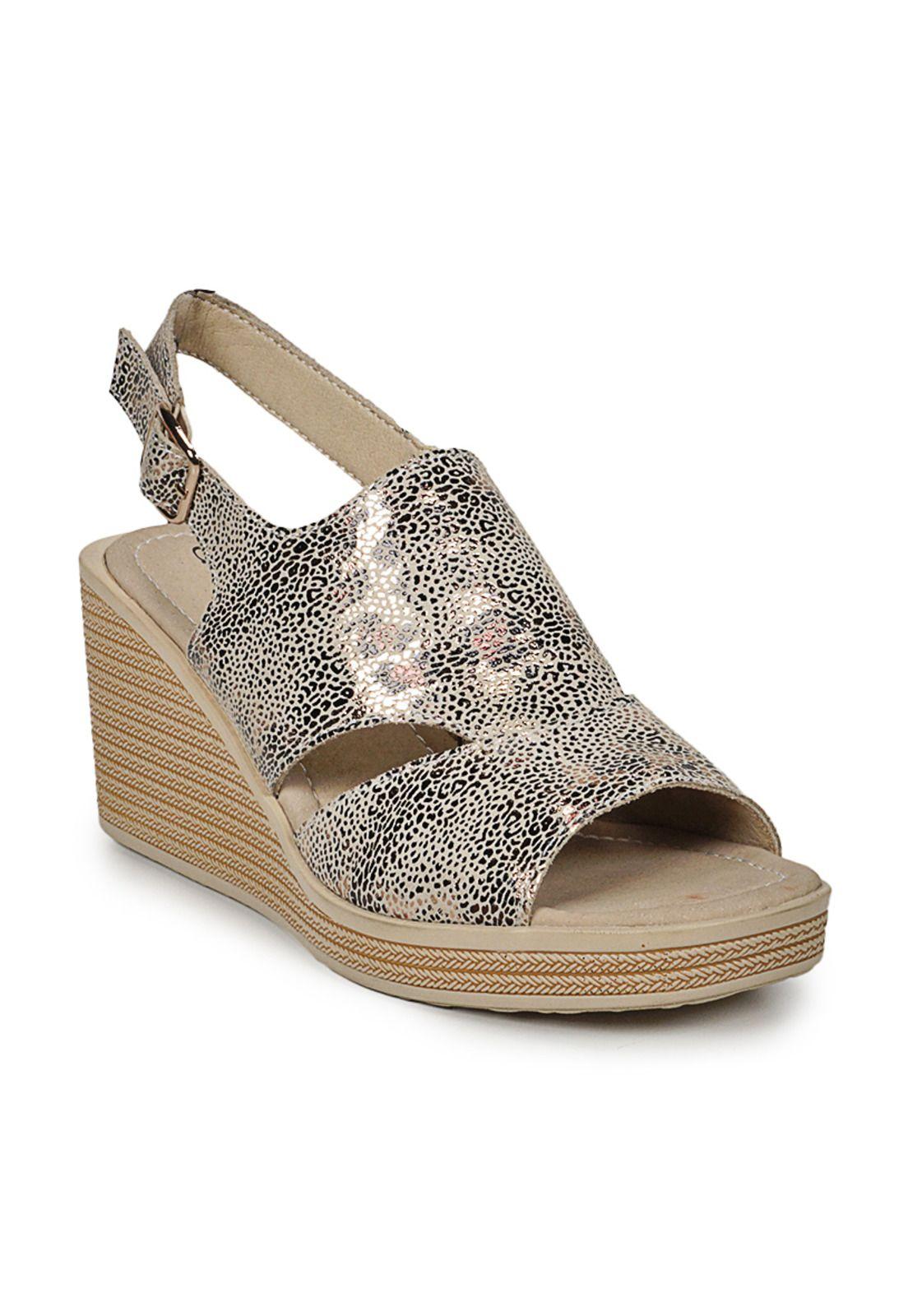 Sandalia Cuero Eines Beige-2
