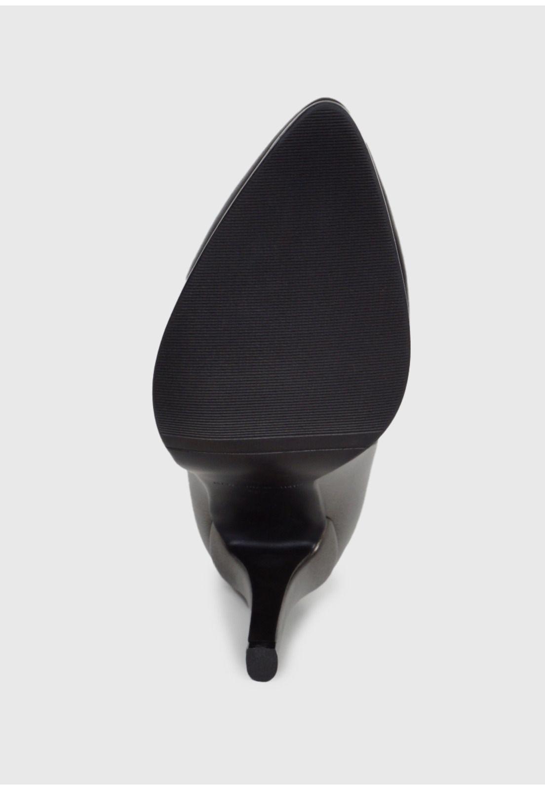 Botín Nurit Negro Plata-6