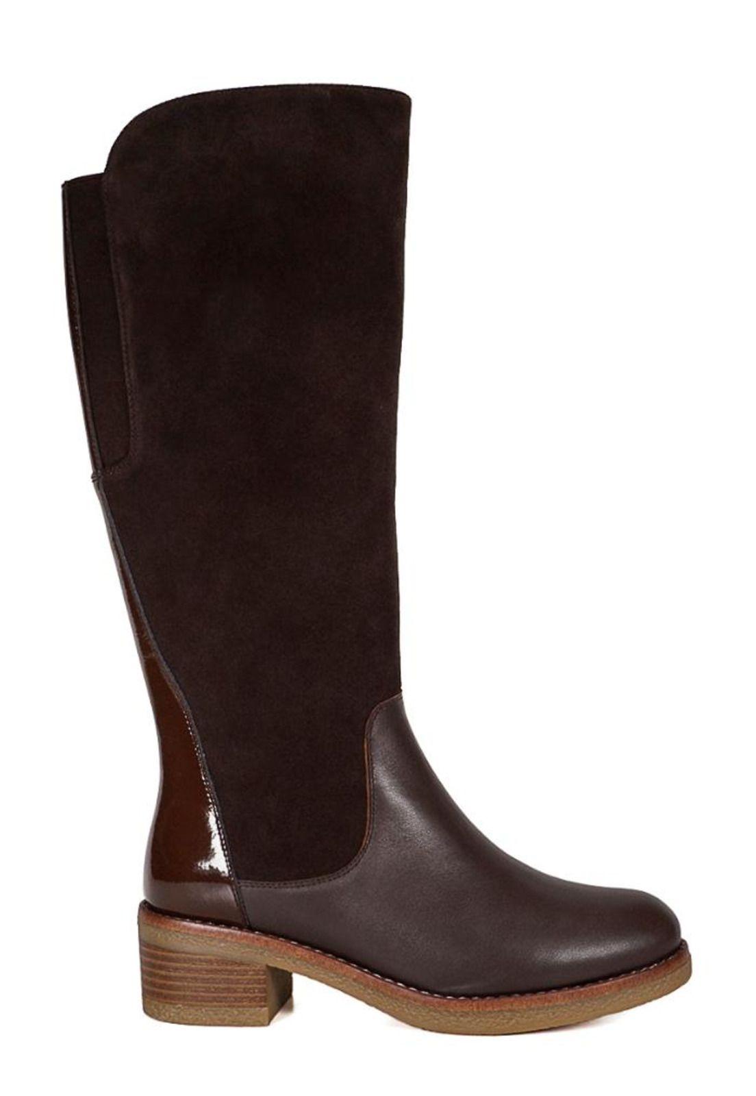 Bota Cuero Davinna Café-0