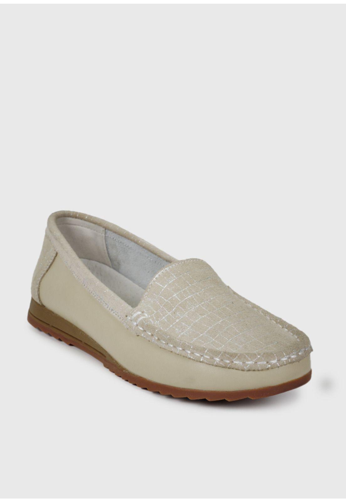 Mocasín Cuero Ethel Beige-3