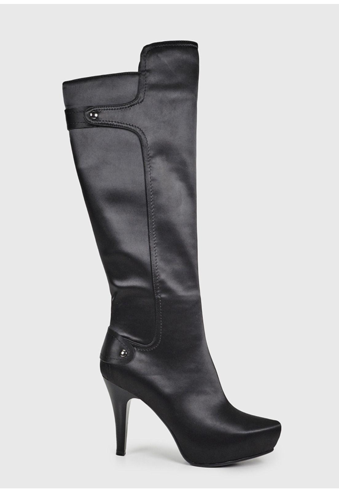 Bota Hamilton Negro Satin-1