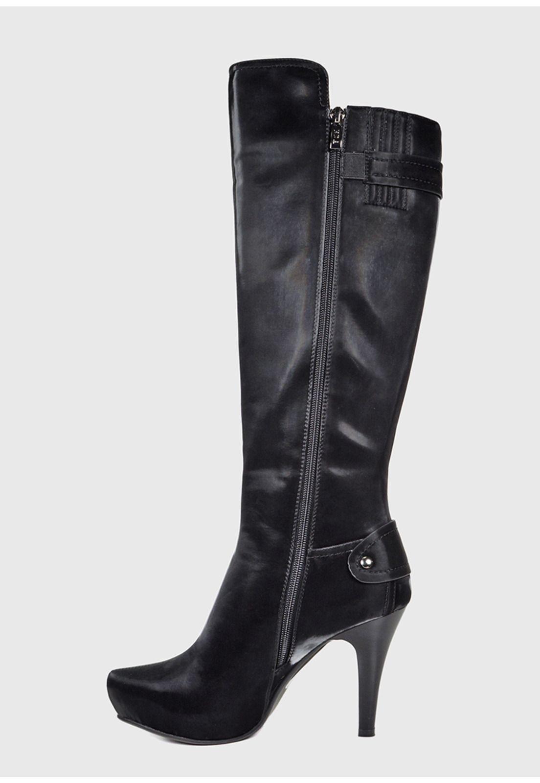 Bota Hamilton Negro Satin-3