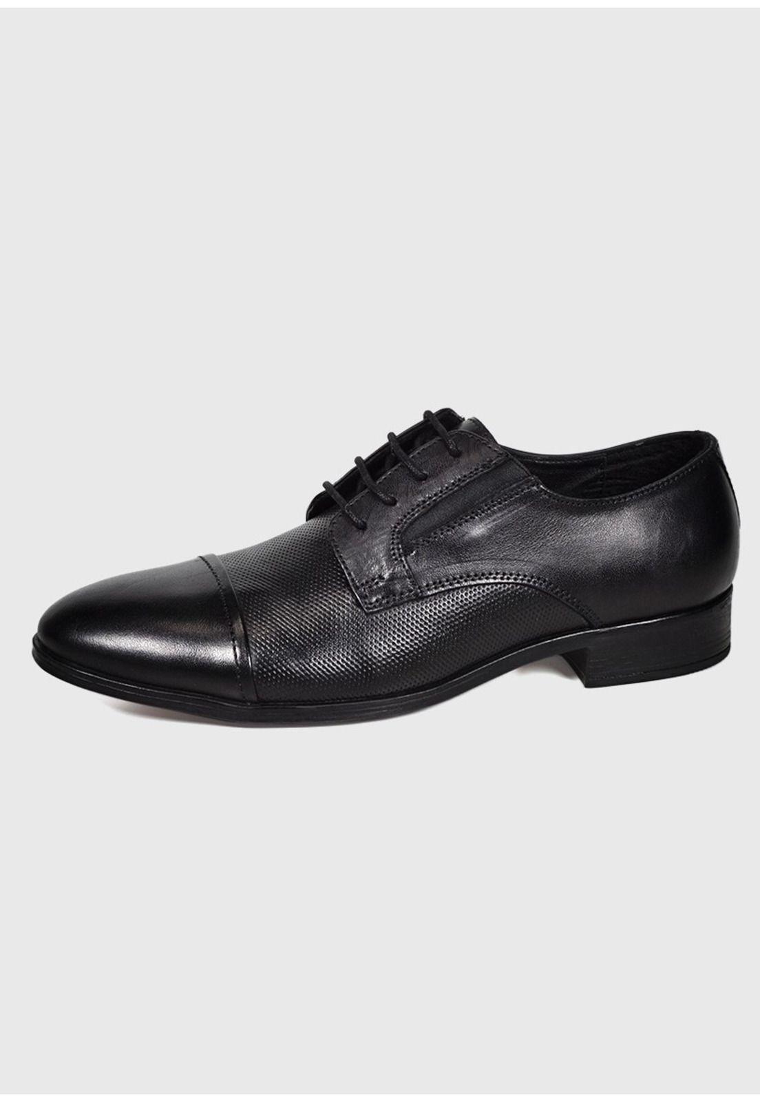 Zapato Cuero Roma Negro-0