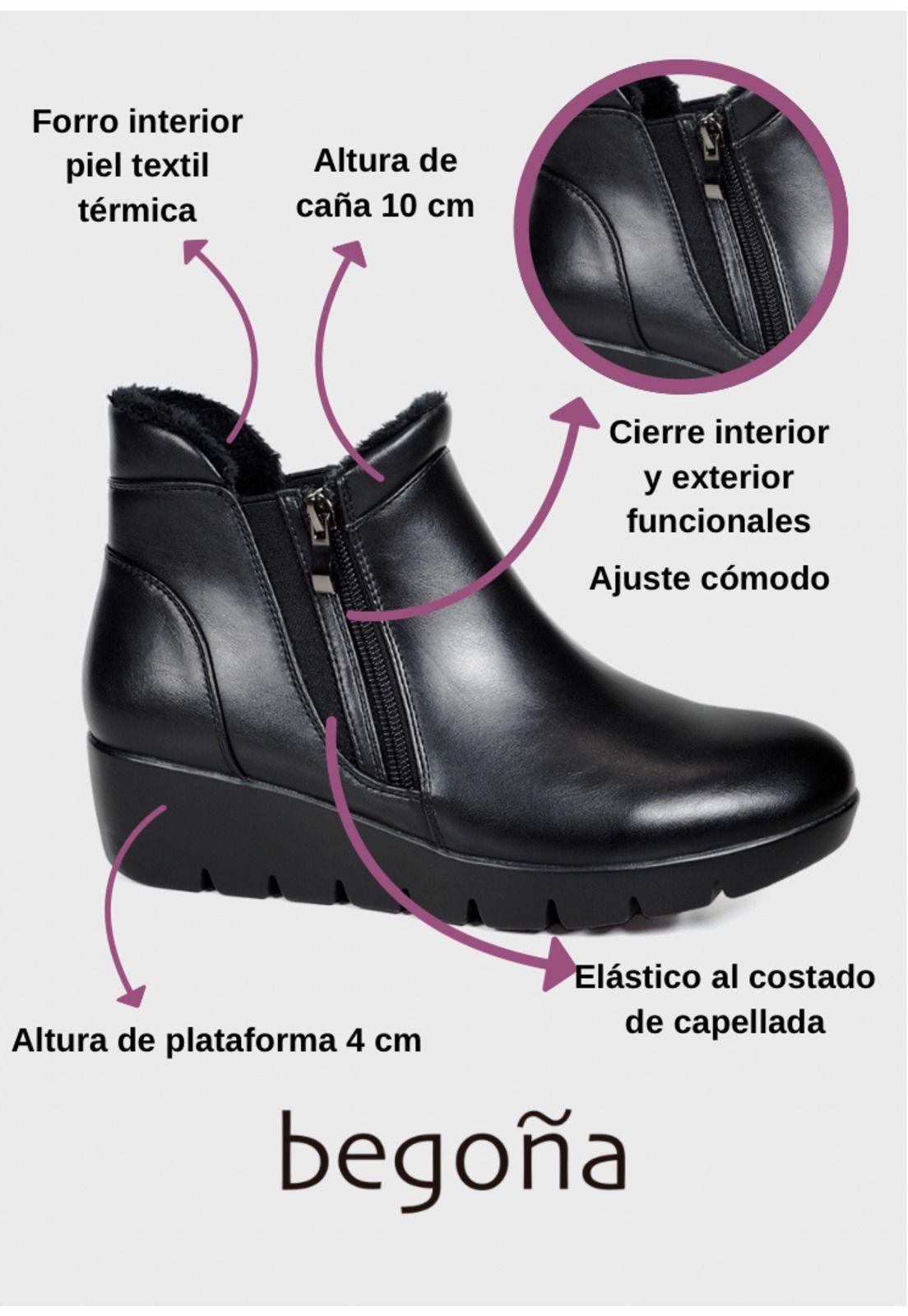 Botín Mujer Linoria Negro -2