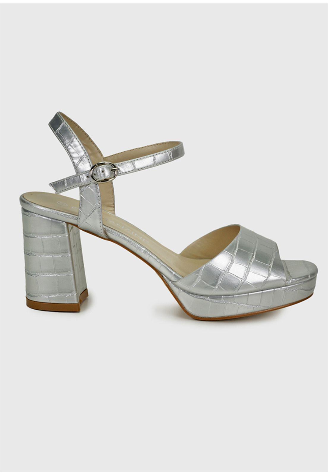 Sandalia Caridad Plateado-1
