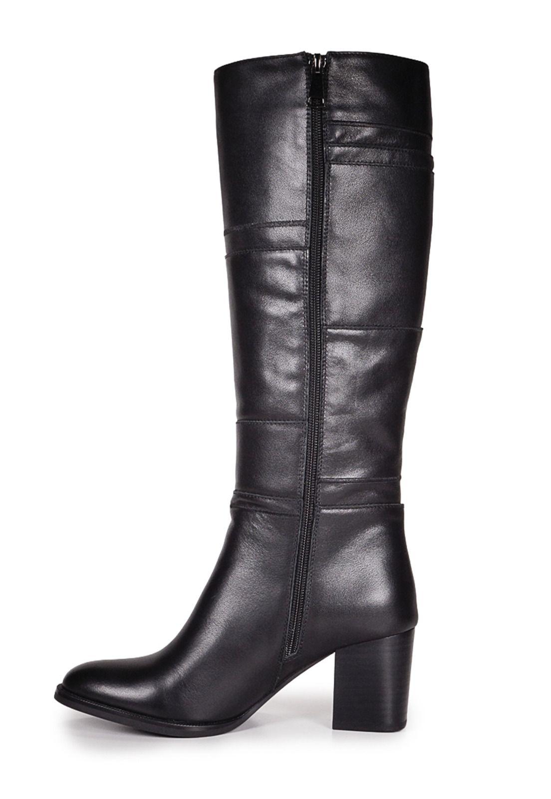 Bota Cuero Haly Negro-2