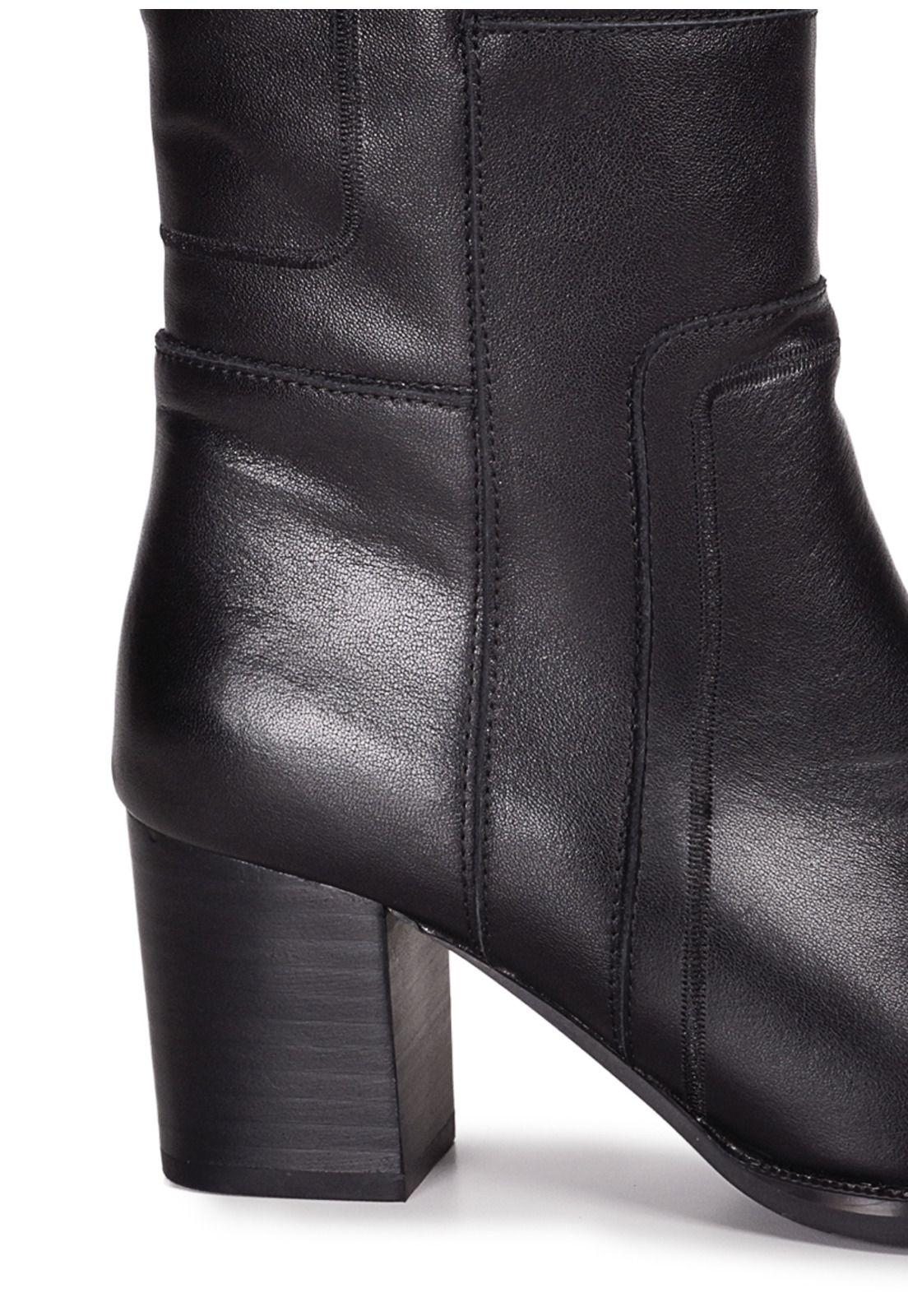 Bota Cuero Haly Negro-3