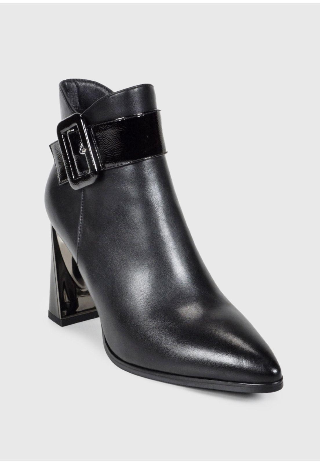 Botín Mujer Asianne Negro-3