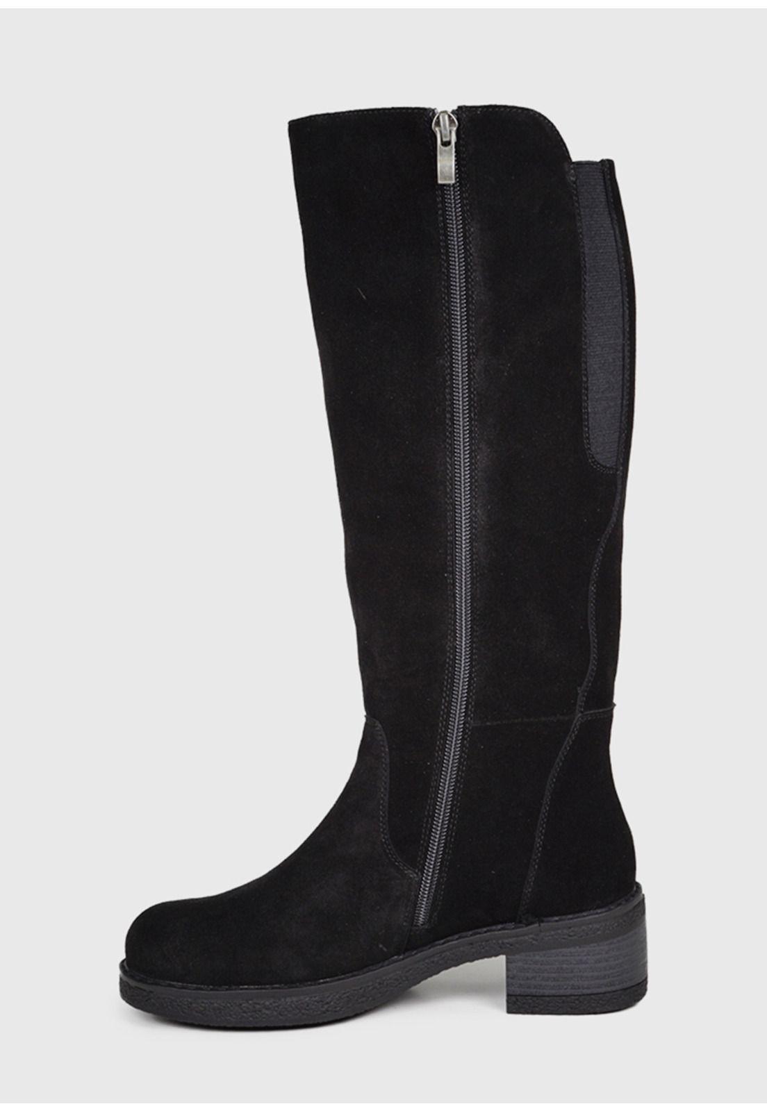 Bota Cuero Intela Negro-4