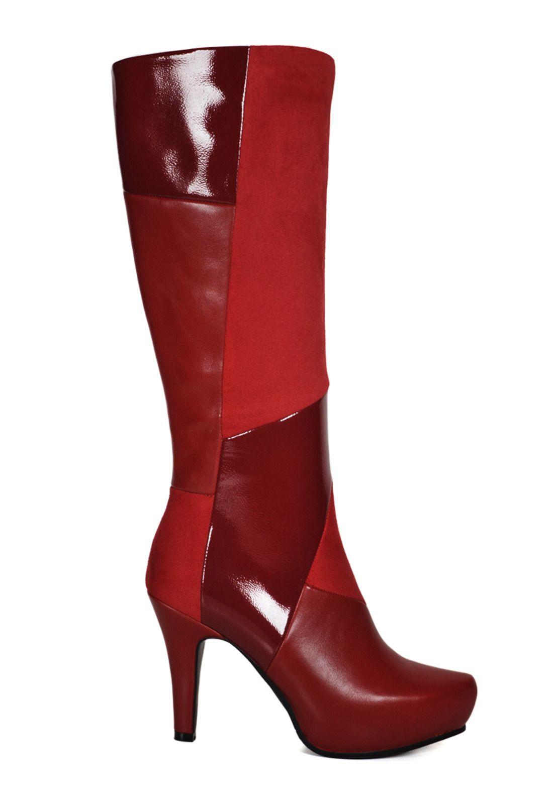 Bota Mujer Iballa Rojo -0