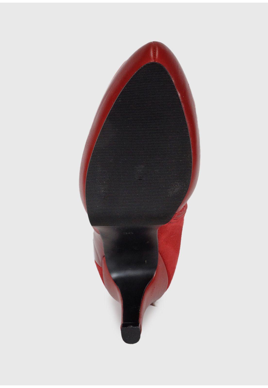 Bota Mujer Iballa Rojo -6