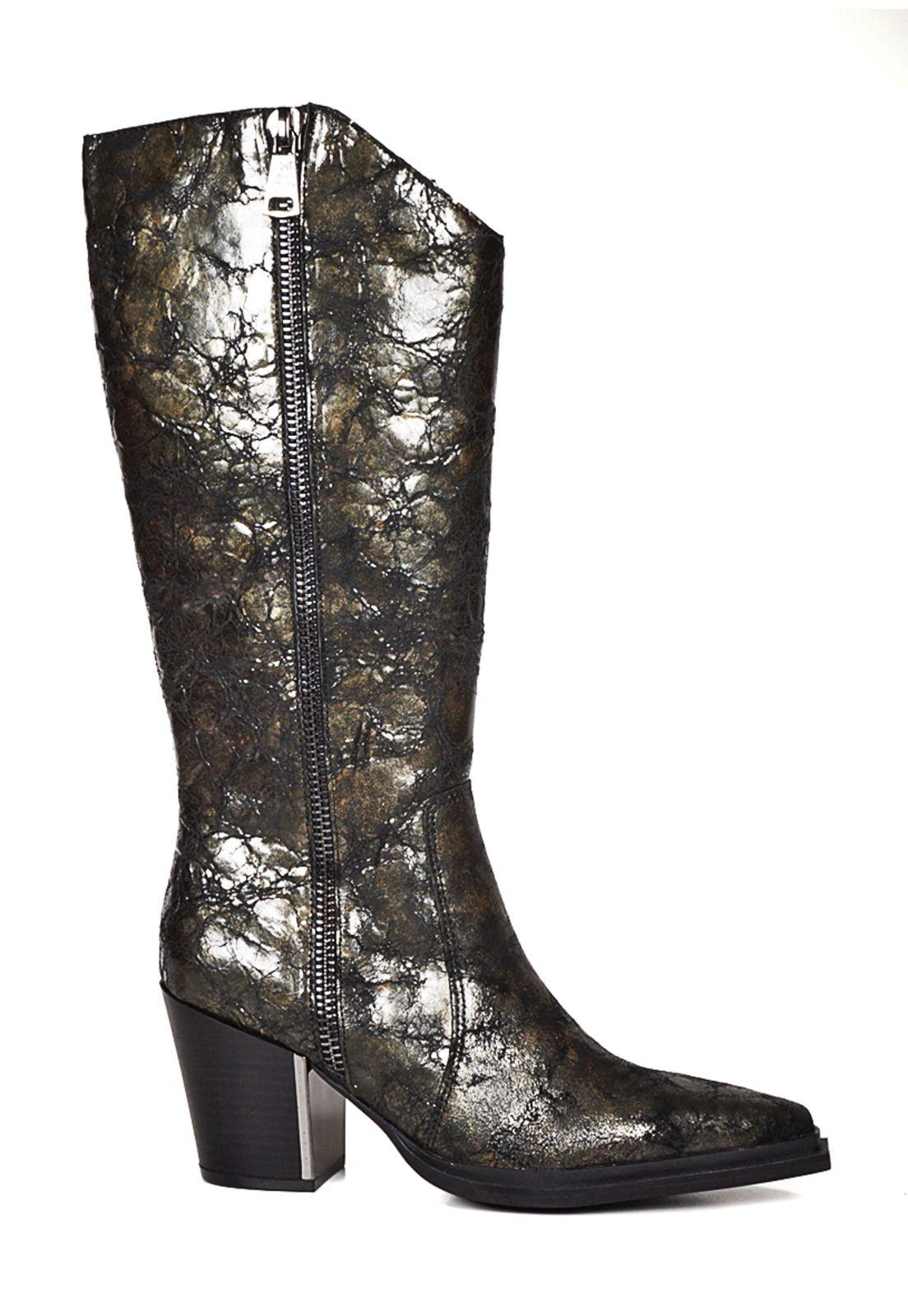 Bota Cuero Annette Bronce-0