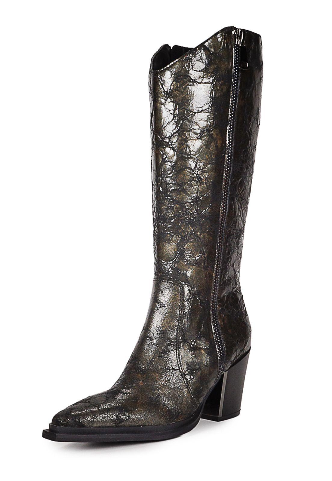 Bota Cuero Annette Bronce-1
