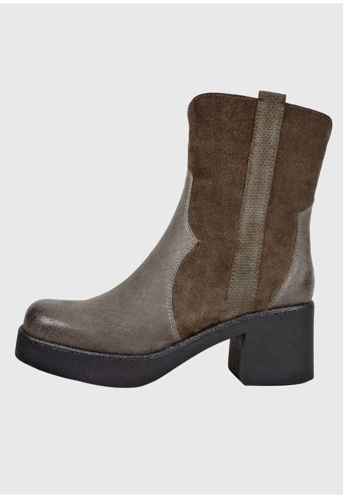 Botín Cuero Galatea Café-0