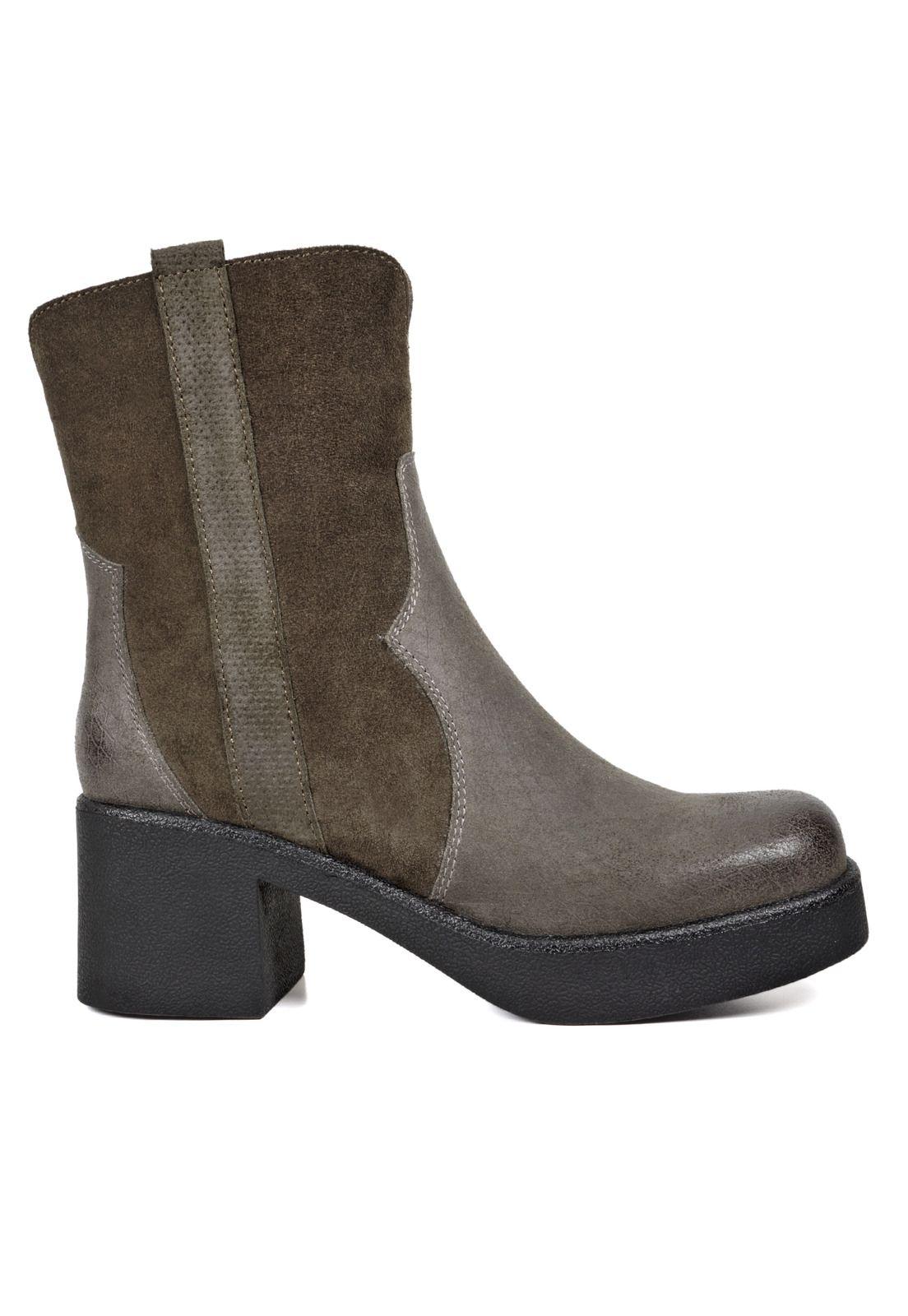 Botín Cuero Galatea Café-1