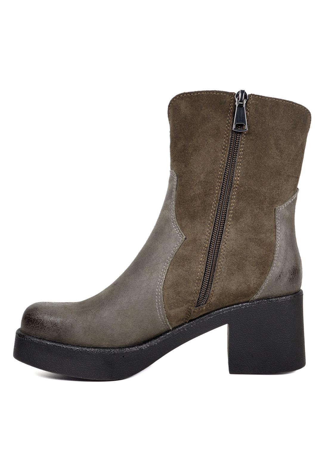 Botín Cuero Galatea Café-5