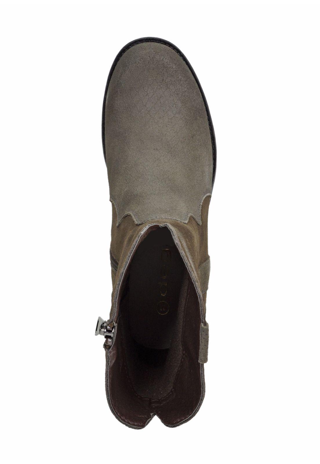 Botín Cuero Galatea Café-8