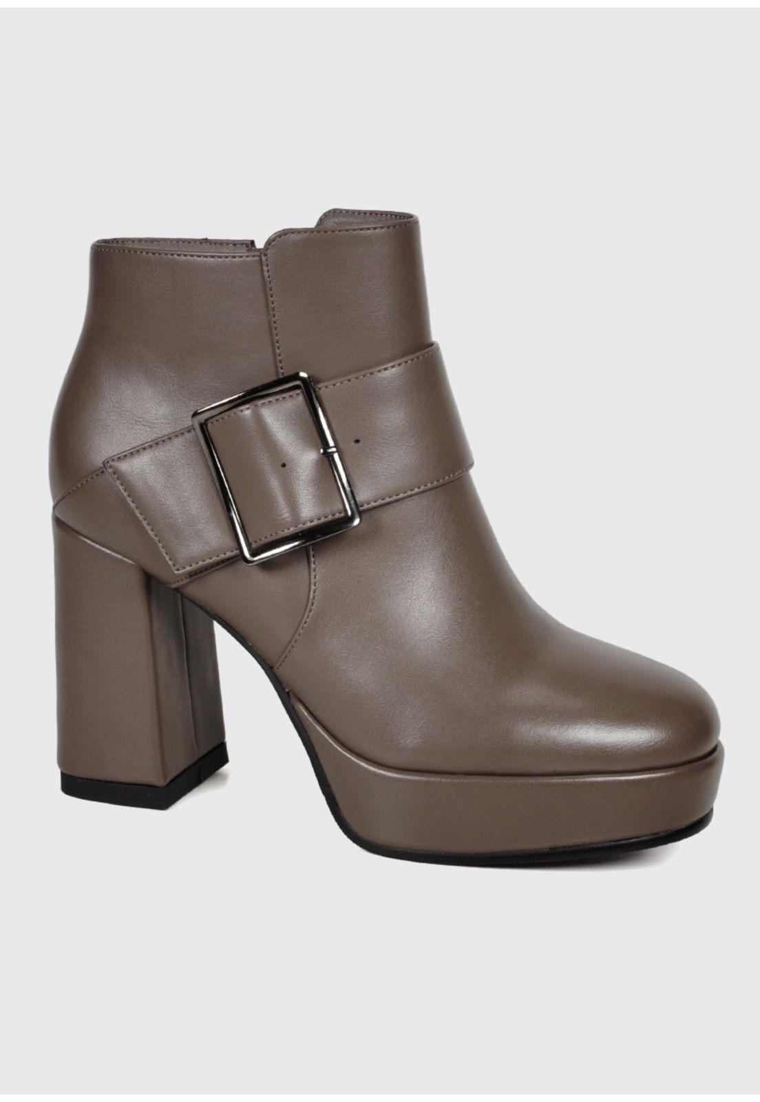 Botín Mujer Gyra Taupe-3