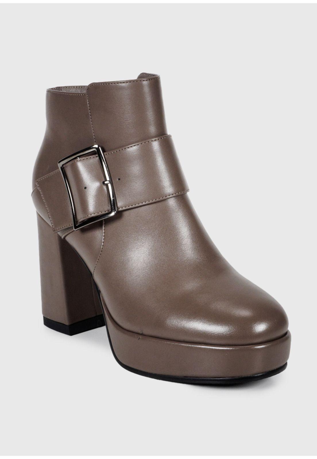 Botín Mujer Gyra Taupe-4