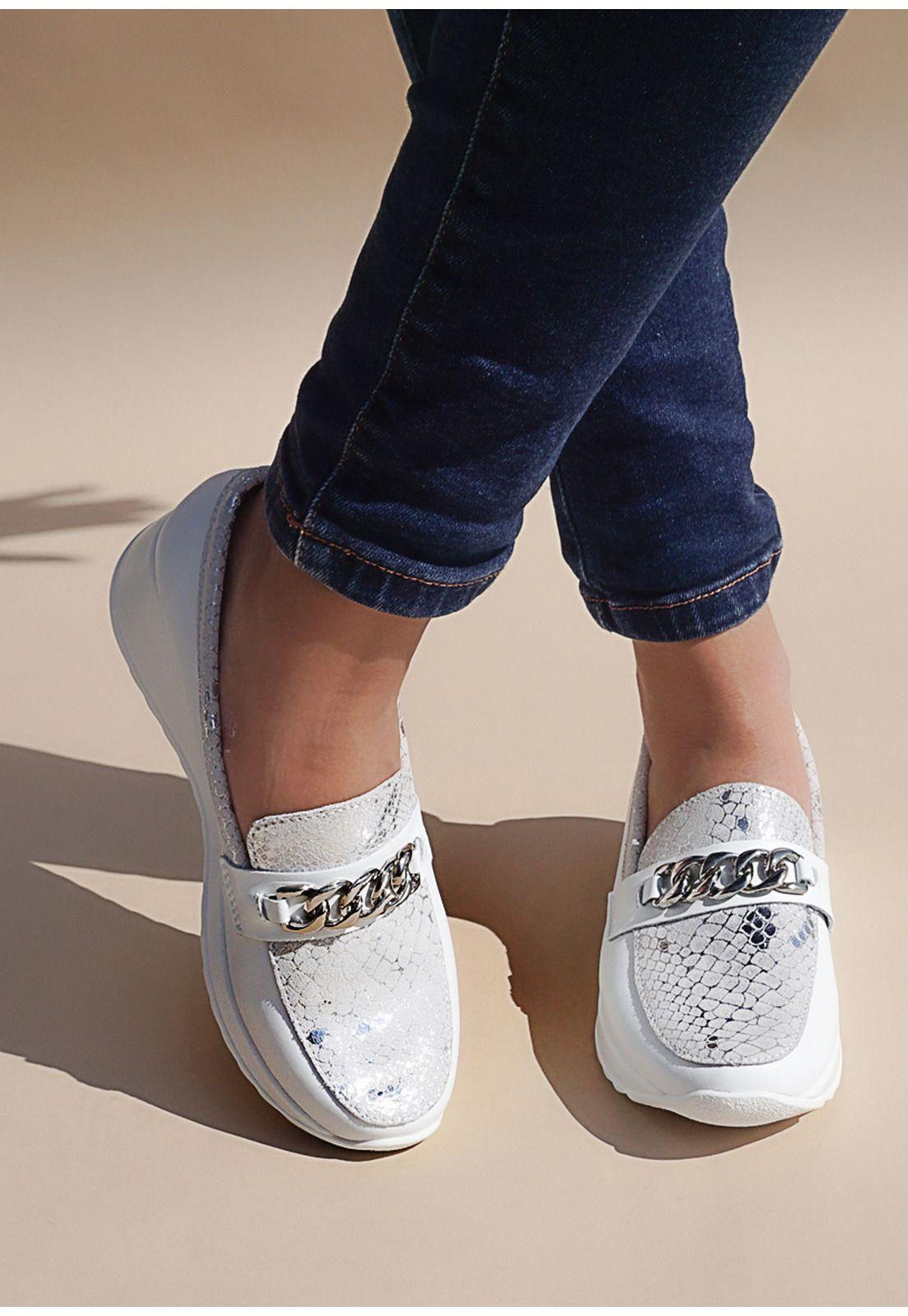 Mocasín Cuero Venisia Gris-0