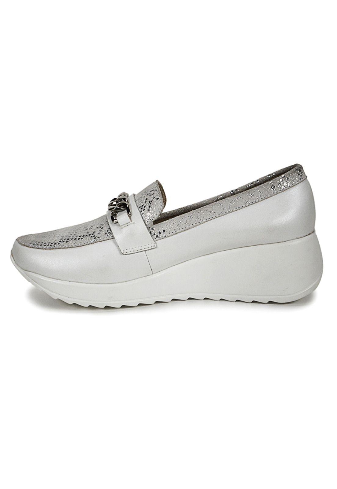 Mocasín Cuero Venisia Gris-5