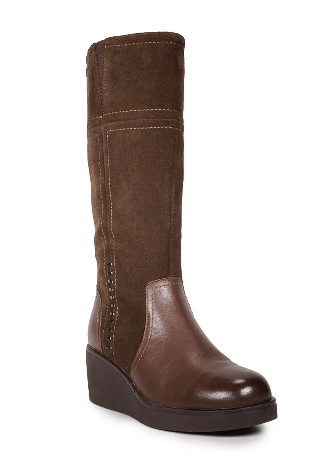 Bota Cuero Celina Café-1