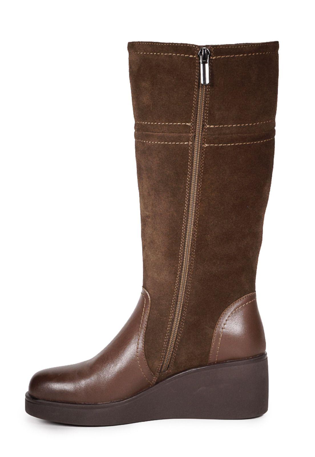 Bota Cuero Celina Café-2