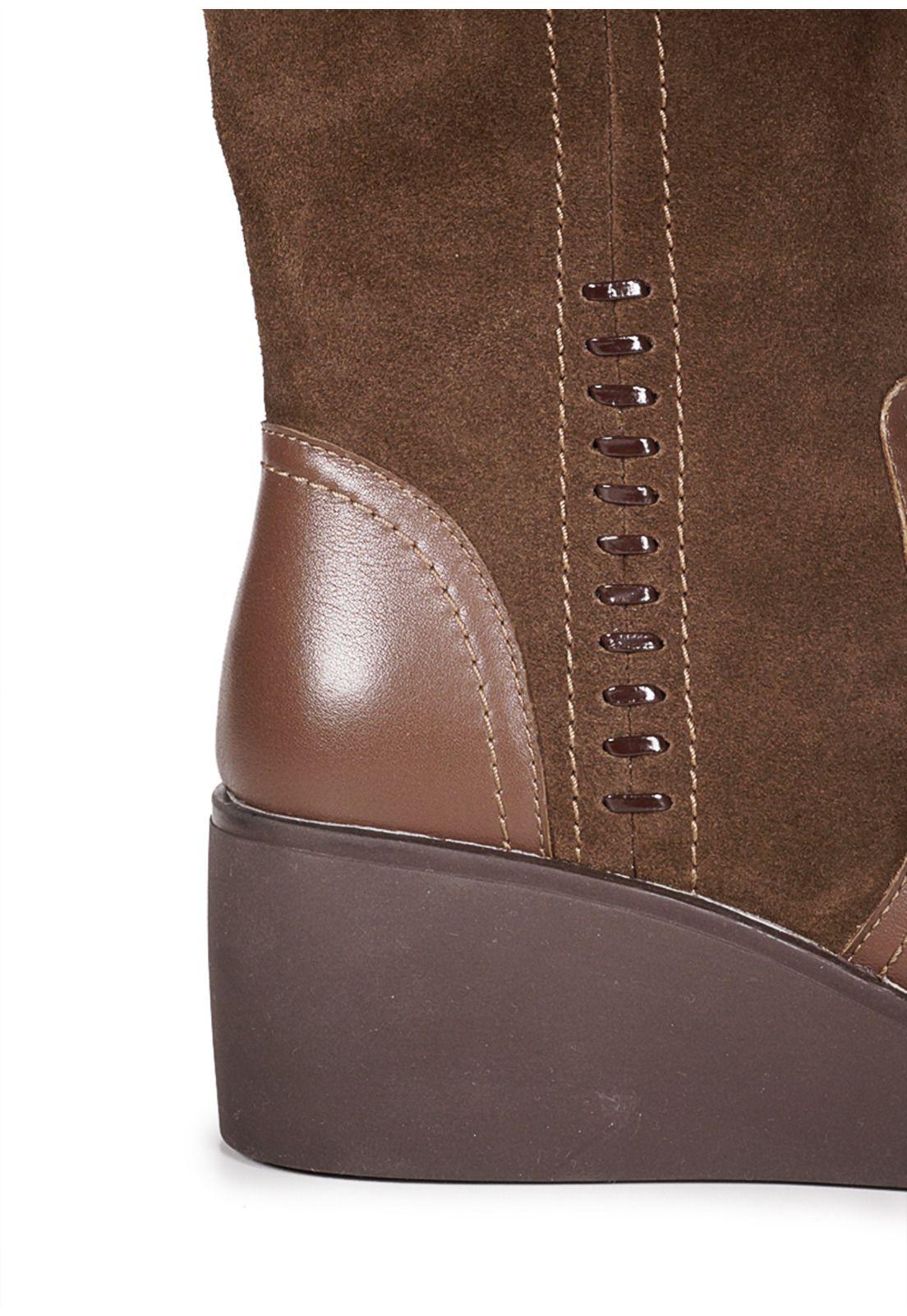 Bota Cuero Celina Café-3