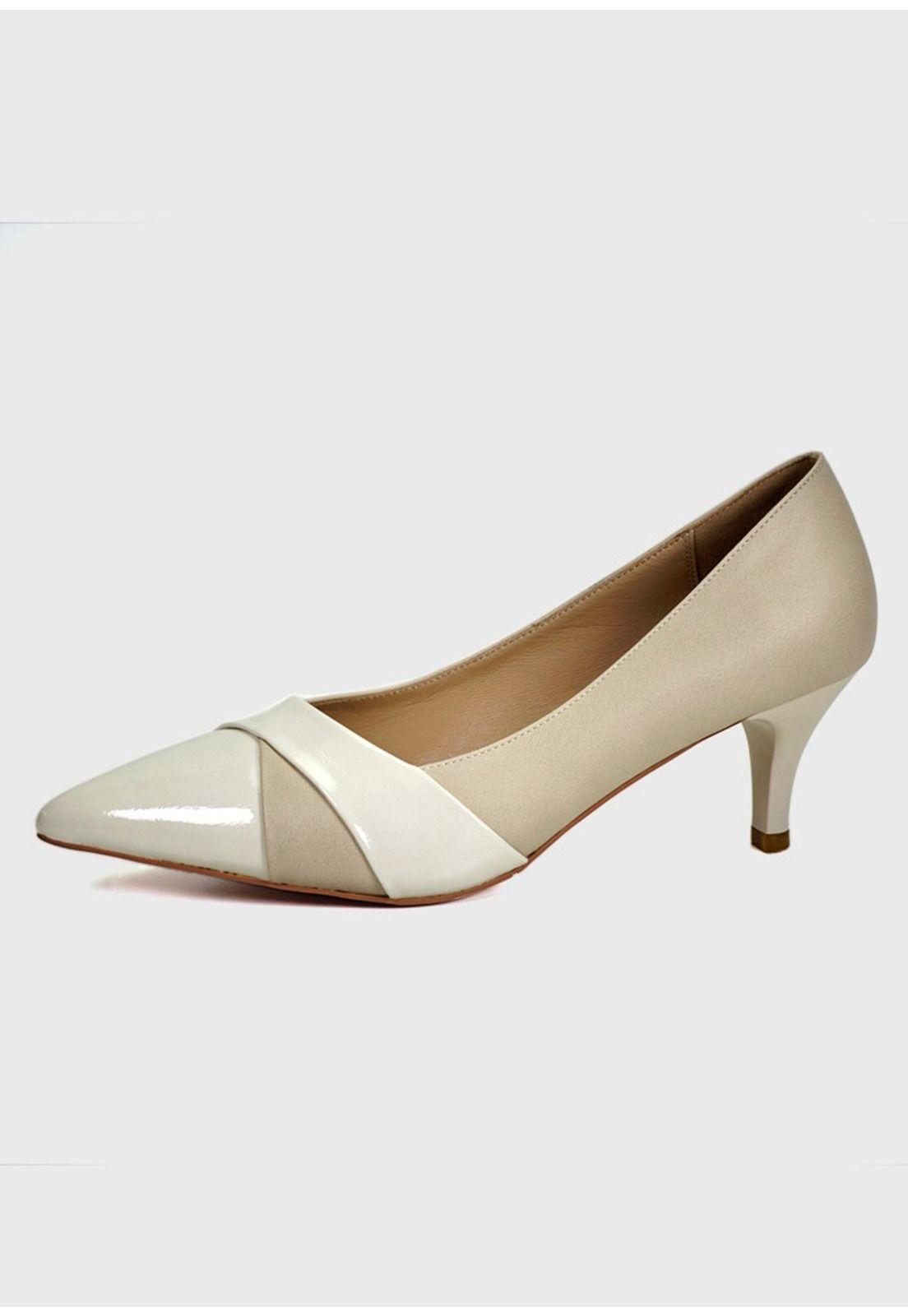 Zapato Cuero Consesa Beige-1