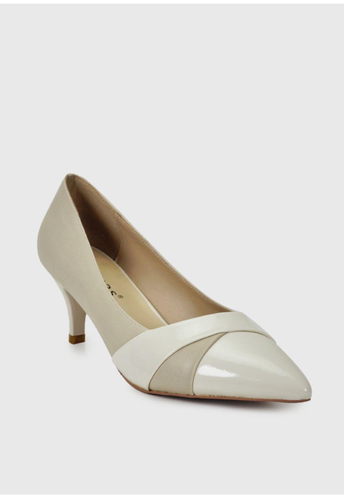 Zapato Cuero Consesa Beige-2