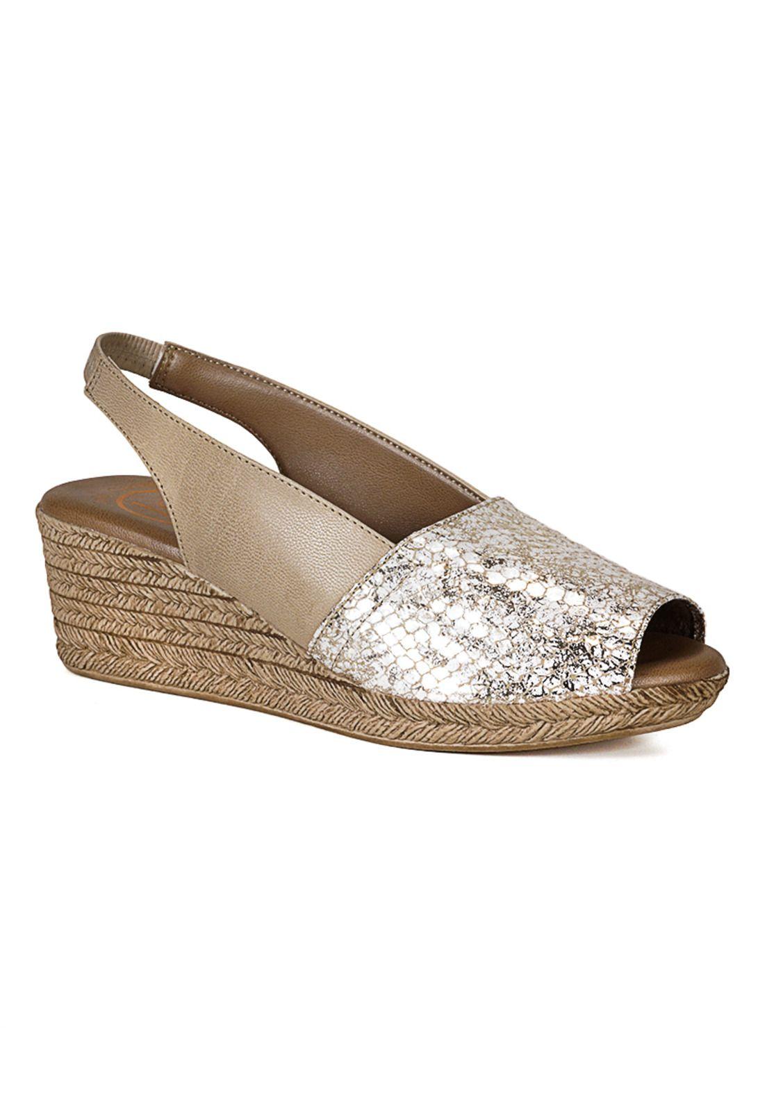 Sandalia Cuero Susanne Beige Croco-1