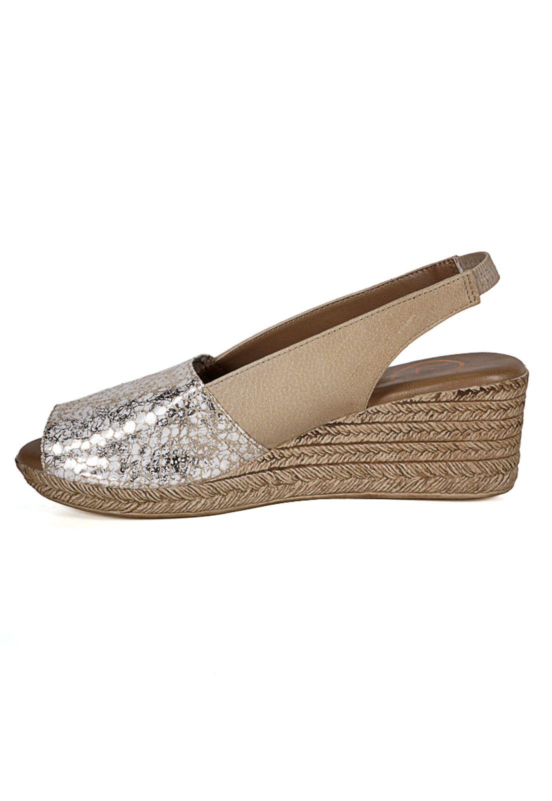Sandalia Cuero Susanne Beige Croco-5