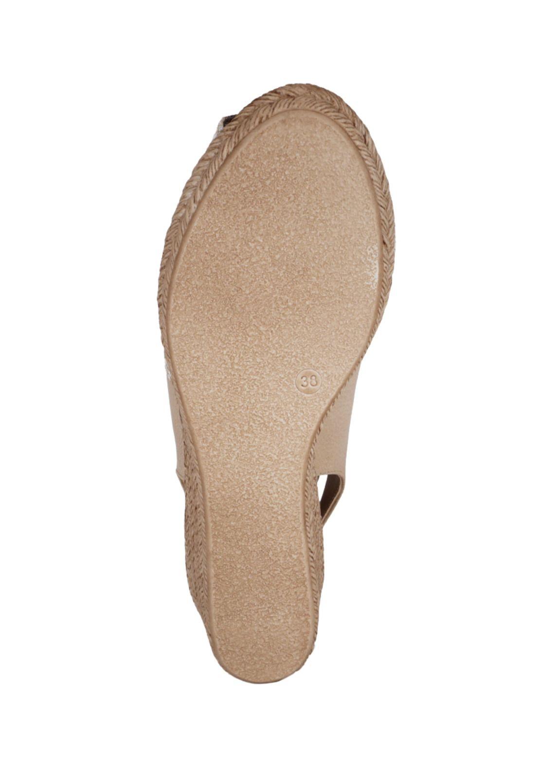 Sandalia Cuero Susanne Beige Croco-6