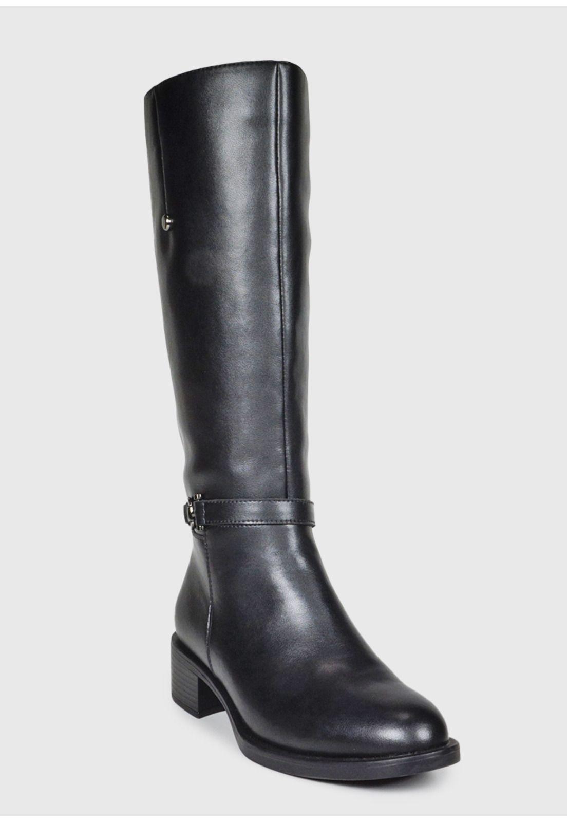 Bota Cuero Auka Negro-2