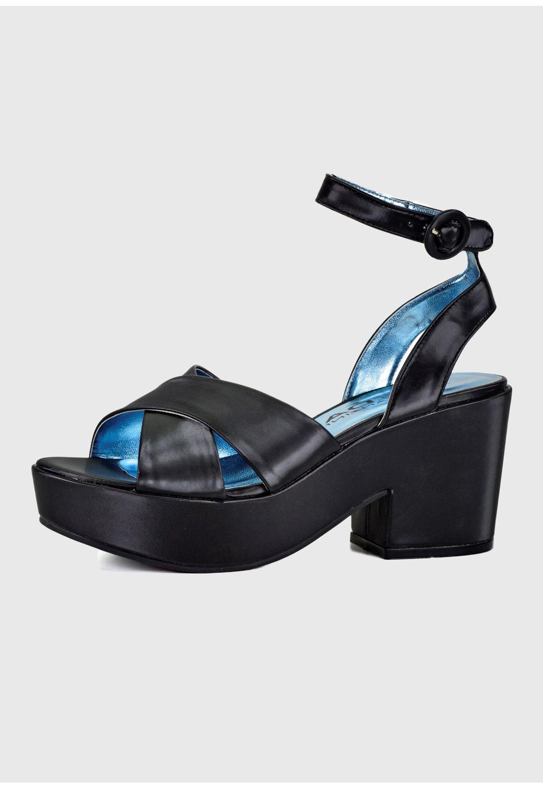 Sandalia Negro Satin Karima-0