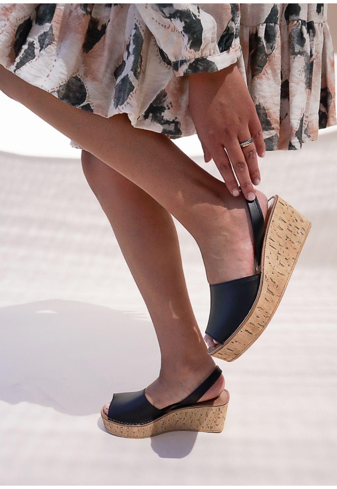 Sandalia Cuero Eliada Negro-0