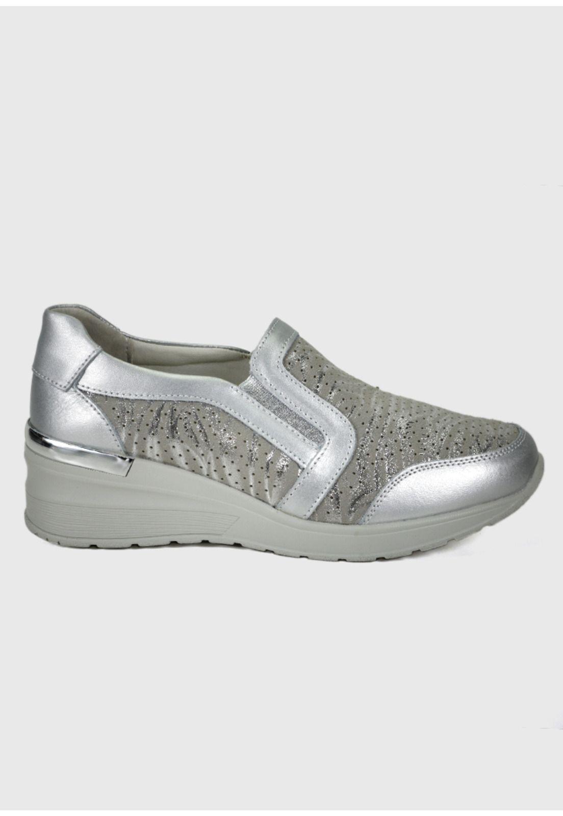 Zapatilla Josefina Plateado-2