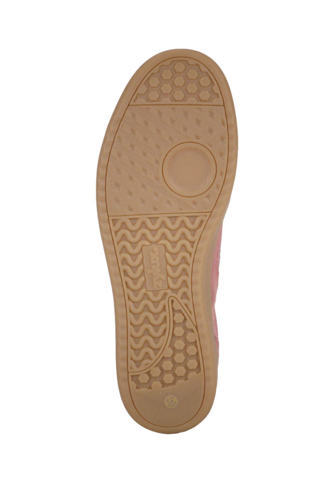 Zapatilla Cuero Urbana Amanda Rojo-7