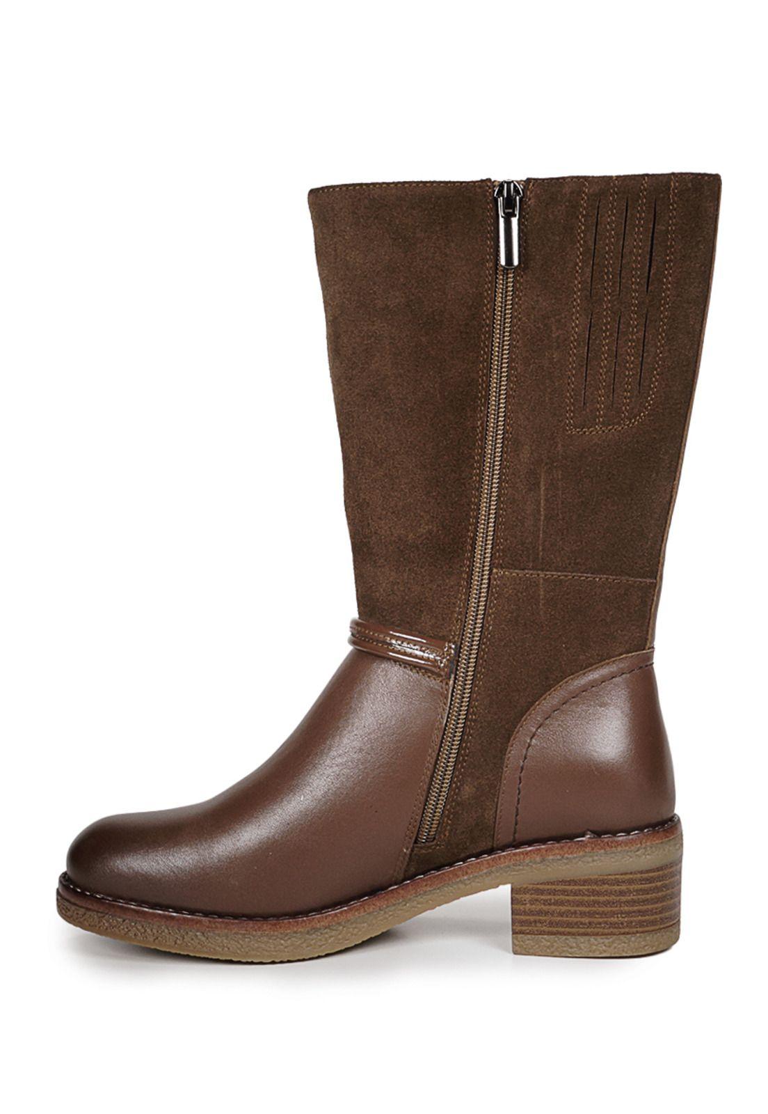 Botín Cuero Arambe Café-2