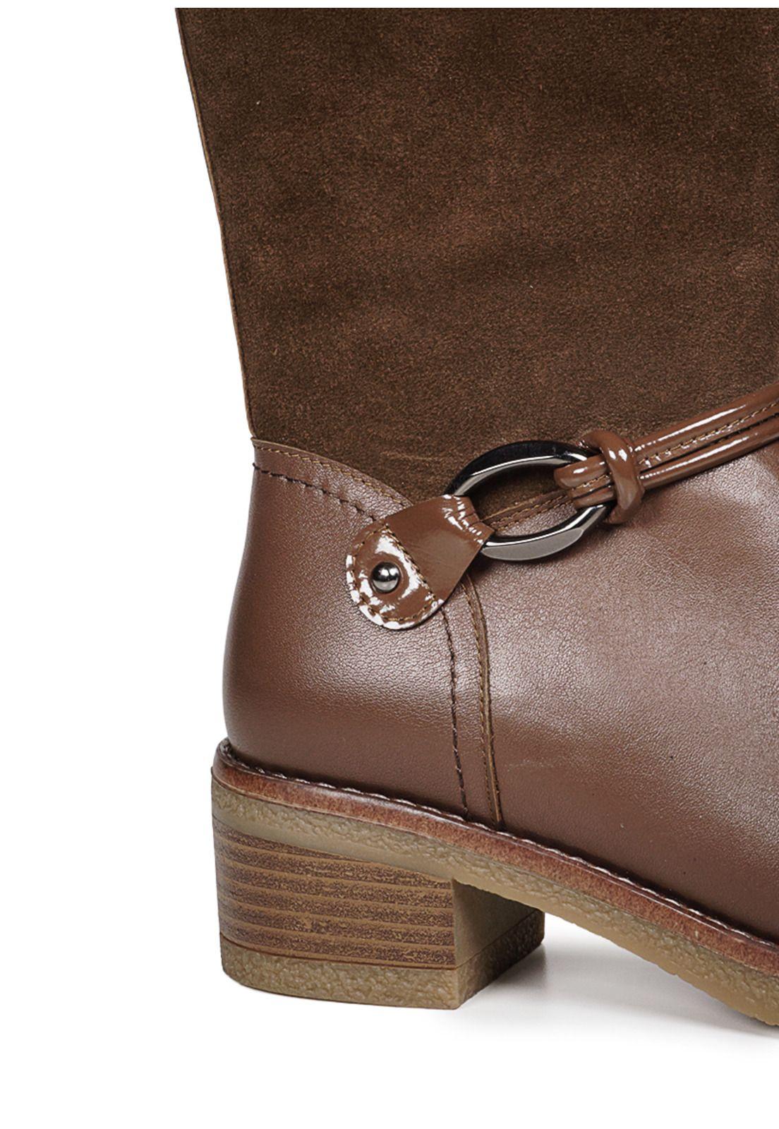 Botín Cuero Arambe Café-3