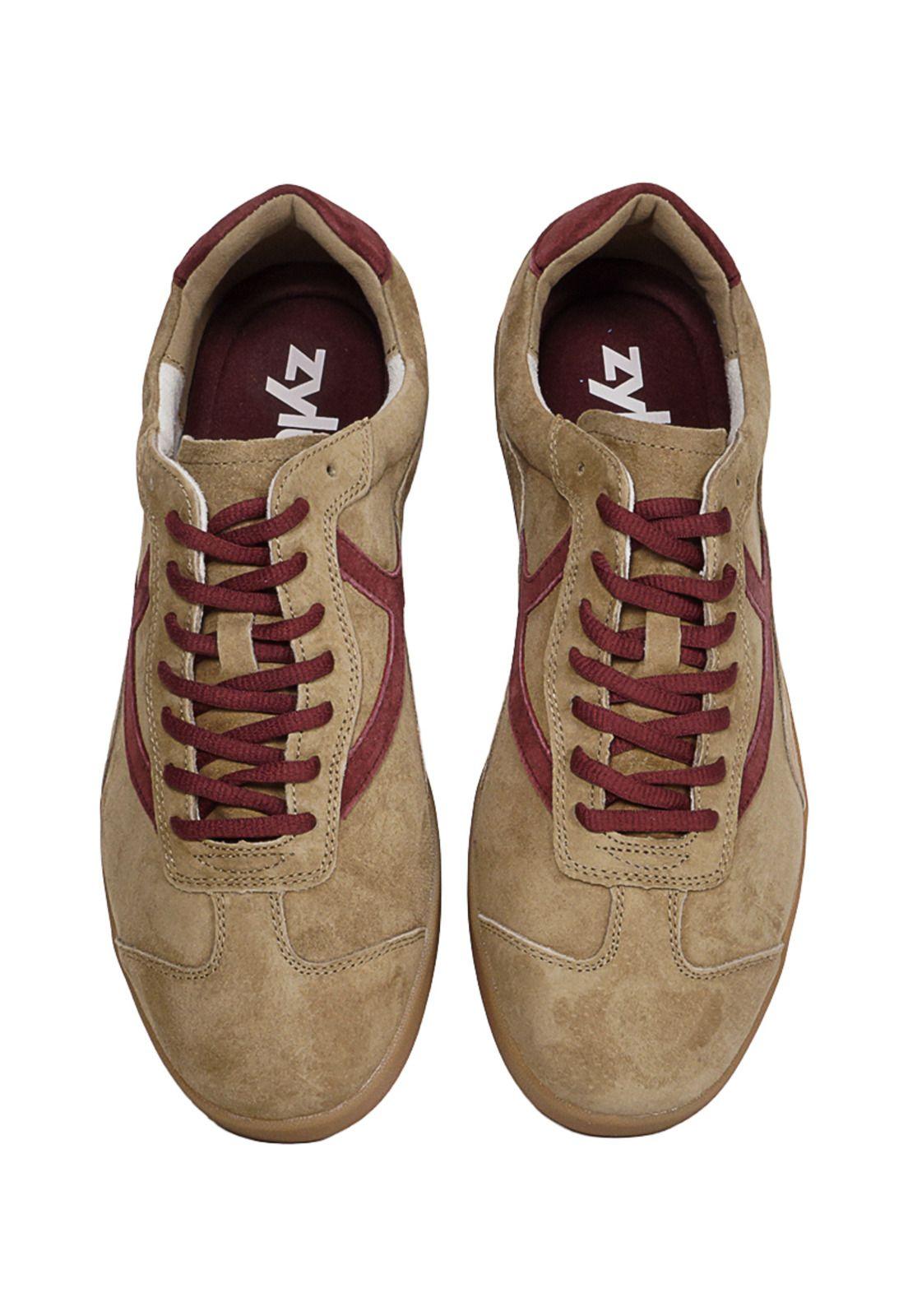 Zapatilla Cuero Urbana Albert Camel-2